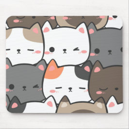 Kawaii Cat Mouse Pad - Niedliche Schreibtischdekor Mousepad