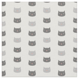 Kawaii Cats Gemustert Fabric Stoff