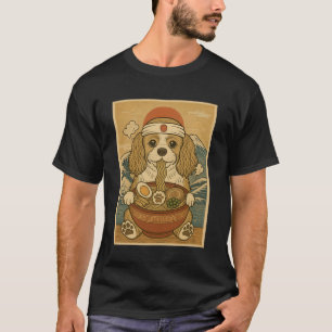 Kawaii Cavalier King Charles Spaniel Japanische Ra T-Shirt