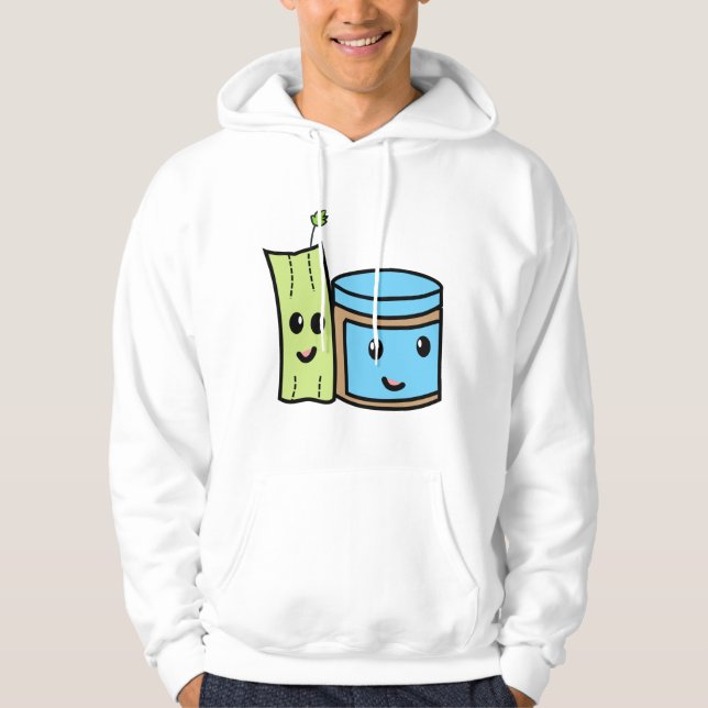Kawaii Celery and Peanut Butter SuspectCelery™ BES Hoodie (Vorderseite)
