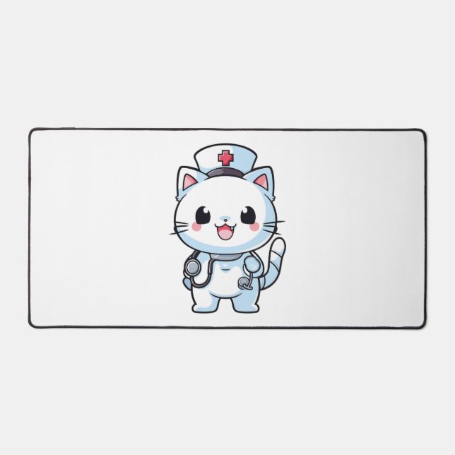 Kawaii Chat comme infirmière (Recto)