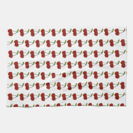 Kawaii Cherry Liebe Geschirrtuch