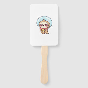 Kawaii Chibi Faultier Astronaut � Süßes Weltraumfa Fächer