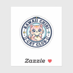 Kawaii Chibi Katze Katzenmutter Geschenkidee - Kaw Aufkleber