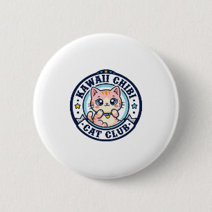 Kawaii Chibi Katze Katzenmutter Geschenkidee - Kaw Button