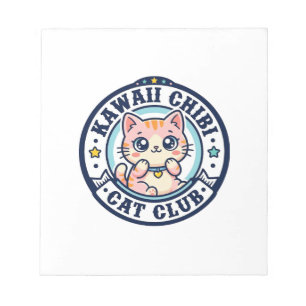 Kawaii Chibi Katze Katzenmutter Geschenkidee - Kaw Notizblock