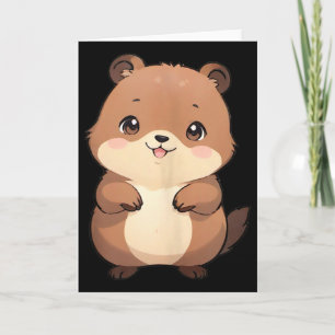 Kawaii Chibi Waldmurmeltier - Panfurware Llc Tank Karte