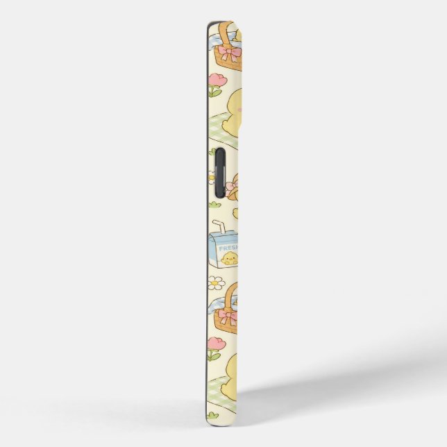Kawaii Chicken Picnic Pattern Phone Case (Rückseite / Rechts)