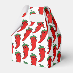 Kawaii Chili-Pfeffer-Zeichenmuster Geschenkschachtel