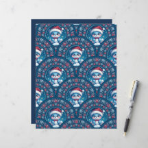 Kawaii Christmas Bear Mandala Deko Scale Scrapbook
