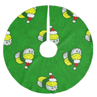 kawaii christmas tamago sushi santa snowflake polyester weihnachtsbaumdecke