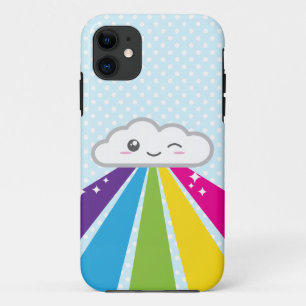 Kawaii Cloud et Rainbow coque iphone