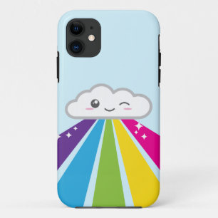 Kawaii Cloud et Rainbow coque iphone