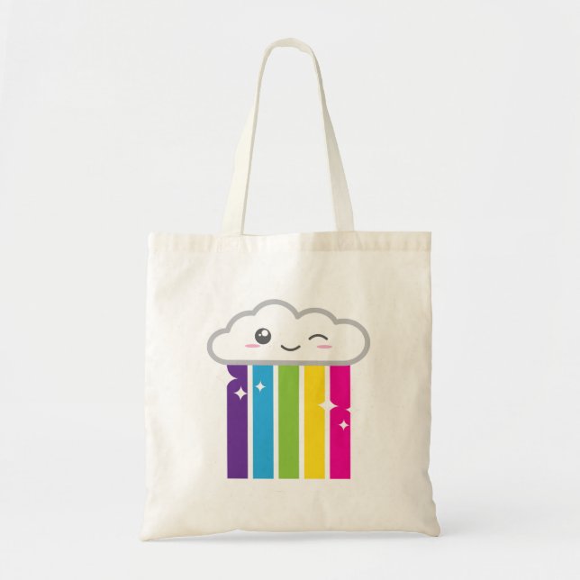 Kawaii Cloud et Sac fourre-tout arc en ciel (Devant)