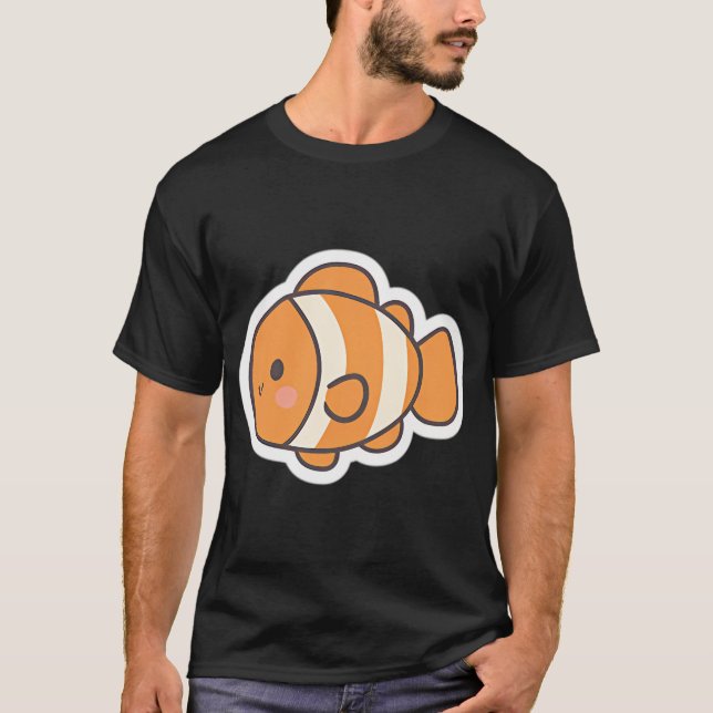 Kawaii Clownfisch T-Shirt (Vorderseite)