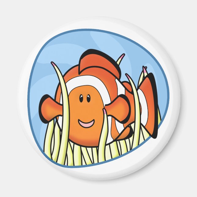 Kawaii Clownfish Magnet (Vorne)