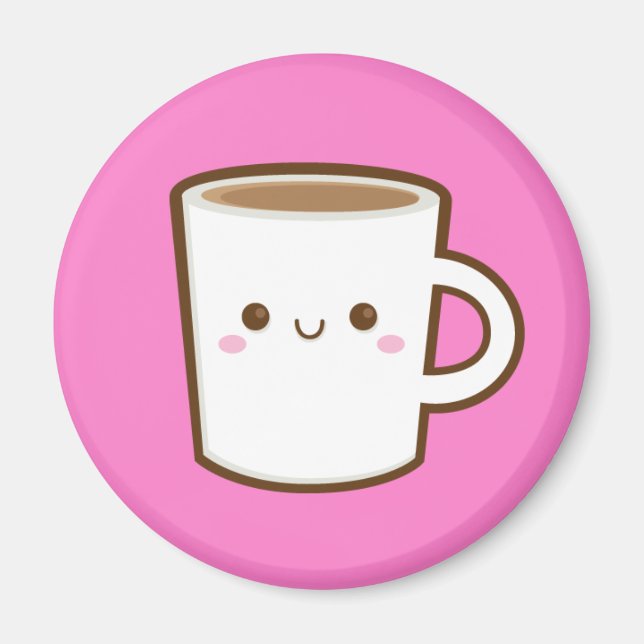 Kawaii Coffee Magnet (Vorne)
