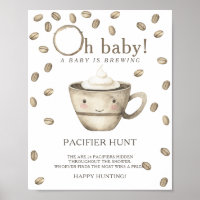 Kawaii Coffee - Schnuller Jagd Baby Duschgame