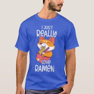 Kawaii Corgi Ramen Niedlich Puppy Japanisch Manga  T-Shirt