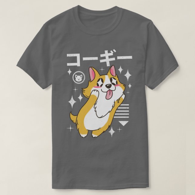 Kawaii Corgi  T-Shirt (Design vorne)