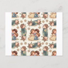 Kawaii Couple Postcard Postkarte