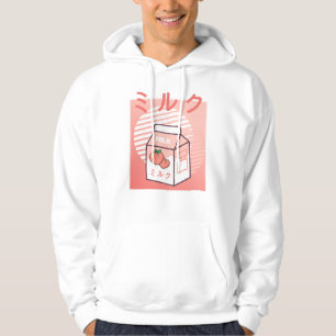 Kawaii Cow Retro Japanisch Pfirsichmilch Hoodie