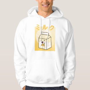 Kawaii Cow Retro Japanische Bananen Milch Hoodie