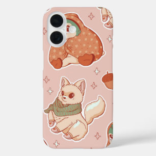Kawaii Cozy Winter Animals iPhone 16 Hülle