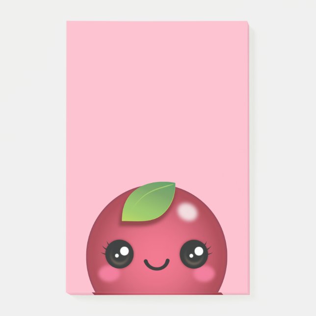 Kawaii Cranberry Post-it Notes Klebezettel (Vorderseite)