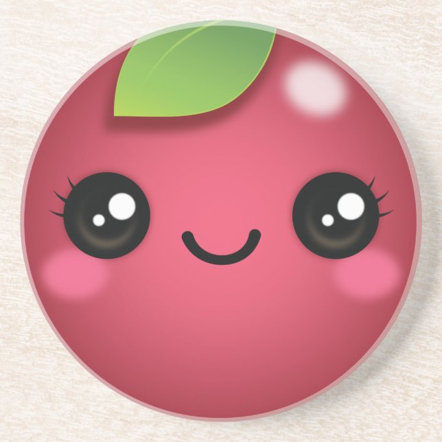 Kawaii Cranberry Untersetzer (Vorne)
