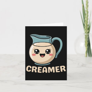 Kawaii Creamer Coffee Niedlich Halloween Kostüm Ri Karte
