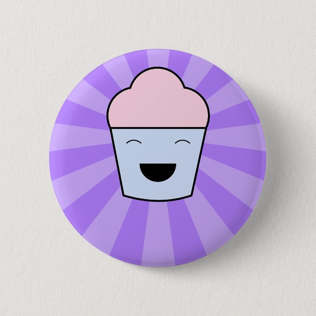 Kawaii Cupcake Button (Vorderseite)