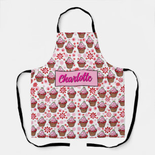 Kawaii Cupcake Design - Niedliche DessertIllustrat Schürze