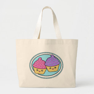 Kawaii Cupcake Friends Jumbo Stoffbeutel
