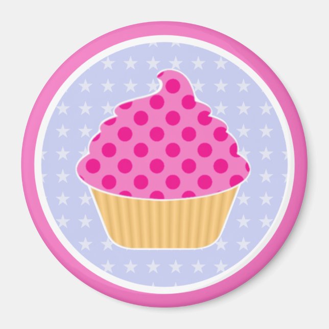 Kawaii Cupcake Magnet (Vorne)