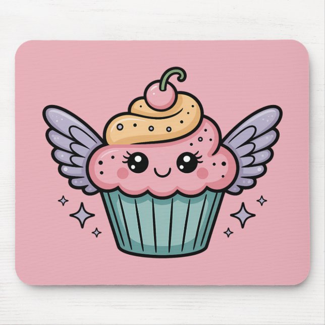 Kawaii Cupcake Mousepad (Vorne)