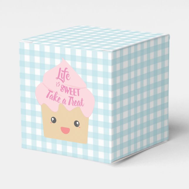 Kawaii Cupcake Nehmen Sie eine Leckerei Geschenkschachtel (Vorderseite)