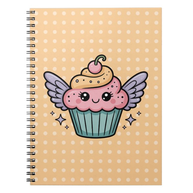Kawaii Cupcake Notizblock (Vorderseite)