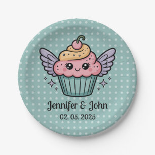 Kawaii Cupcake Pappteller