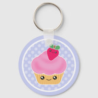 Kawaii Cupcake Strawberry Schlüsselanhänger