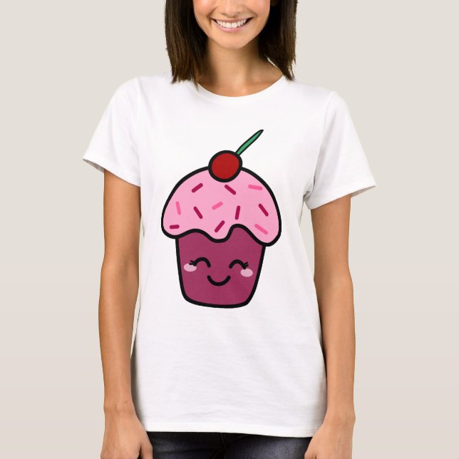 Kawaii Cupcake T-Shirt (Vorderseite)