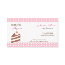 Kawaii CUTE Carte de visite boulangerie de gâteau