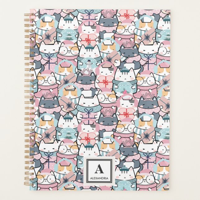 Kawaii Cute Cat Motif (3) (Devant)