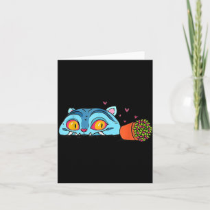 Kawaii-Dämonenkatze lustige Anime-Otaku japanisch  Karte