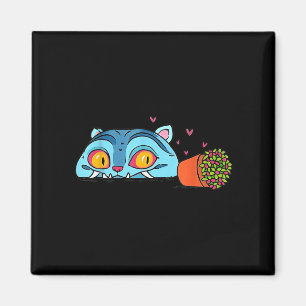 Kawaii Demon Cat Funny Anime Otaku Japanisch Magnet