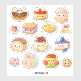 Kawaii-Dessert-Aufkleber aus Vinyl Aufkleber