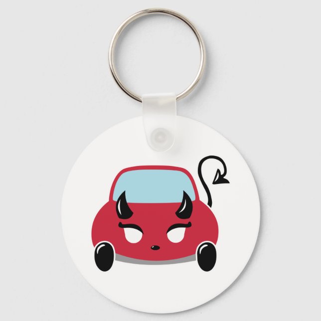 Kawaii Devil Car Schlüsselanhänger (Vorderseite)
