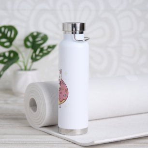 Kawaii Donut Cat Water Bottle - Niedlicher Cartoon Trinkflasche