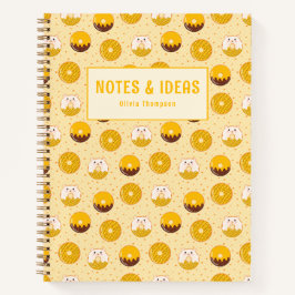 Kawaii Donut Muster Personalisierte Spiral Noteboo Notizbuch