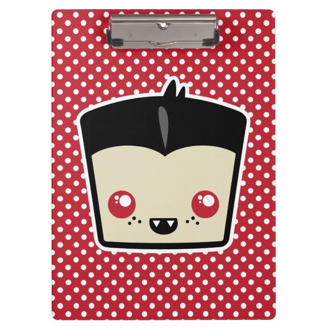 Kawaii Dracula Clip Board Klemmbrett (Vorderseite)